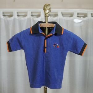 Vintage 90s Sahara Club Boys Purple Black Polo Shirt